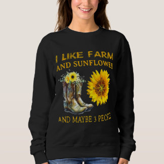 Jag gillar odlingar och solrosor och kanske 3 männ t shirt