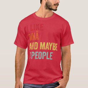 Jag gillar Oin Kanske 3 personer T Shirt