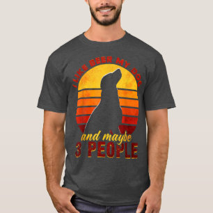 Jag gillar öl min Hund och kanske tre Rolig hund o T Shirt