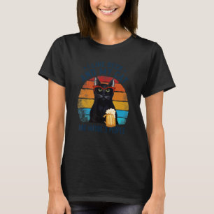 Jag gillar öl min katt och kanske 3 människor katt t shirt
