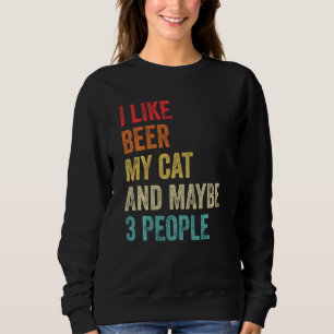 Jag gillar öl min katt och kanske 3 personer som ä t shirt