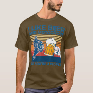 Jag gillar öl och motocross och kanske 3 personer t shirt