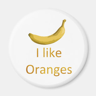 Jag gillar orangar magnet