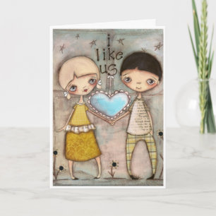 Jag gillar oss - Valentine Card Helgkort
