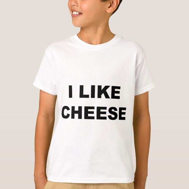 Jag gillar ost t-shirt (Framsida)
