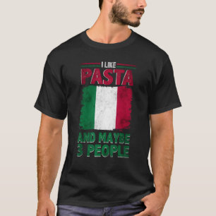 Jag gillar Pasta Italien Italia Culture Italia Fla T Shirt