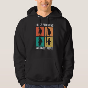 Jag gillar Penguins och kanske 3 personer Penguin Hoodie