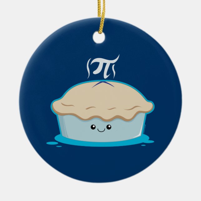 Jag gillar Pi Julgransprydnad Keramik (Framsidan)