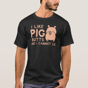 Jag gillar PIG Butts Barbecue T Shirt