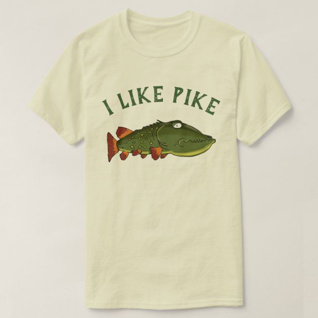 Jag gillar Pike Tee (Design framsida)