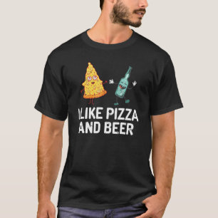 Jag gillar pizza och öl 6 t shirt