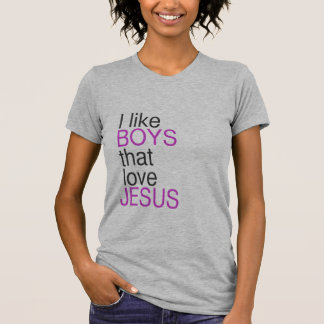 Jag gillar pojkar som älskar den Jesus skjortan T Shirt