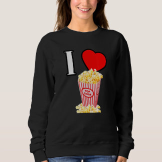 Jag gillar popcorn i kärlek popcorn ord favoritsna t shirt