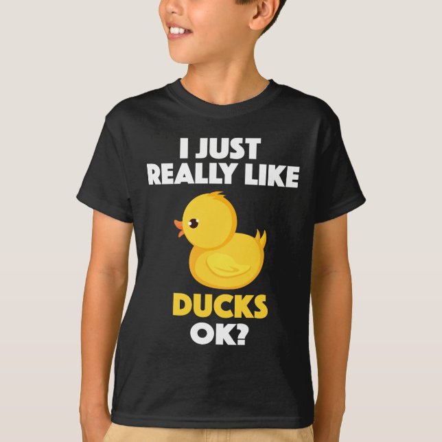 Jag gillar precis egentligen ankor Ok? T Shirt (Framsida)