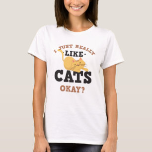 Jag gillar precis egentligen roligt t shirt