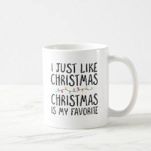 Jag gillar precis jul kaffemugg
