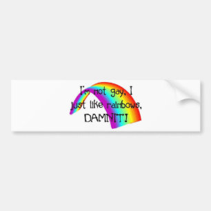 Jag gillar precis rainbows. bildekal