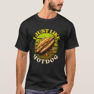 Jag gillar precis som en hund. t shirt