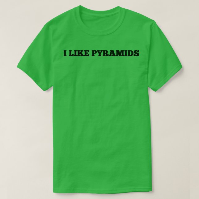 Jag gillar pyramider 1 t shirt (Design framsida)