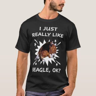 Jag Gillar Rakt Ut Basset T Shirt
