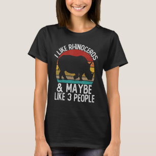 Jag gillar Rhinoceros och kanske som 3 folkskepp R T Shirt