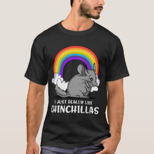 Jag Gillar Riktigt Mycket Chinchillor T Shirt