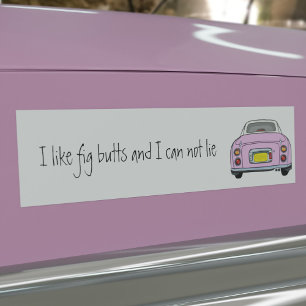 Jag gillar Rosa Figaro Car Bumper Sticker Bildekal