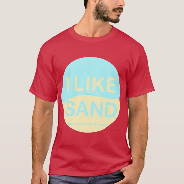 Jag gillar Sand T Shirt (Framsida)