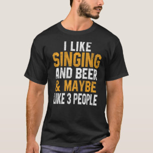 Jag gillar sångare och sångtolk t shirt