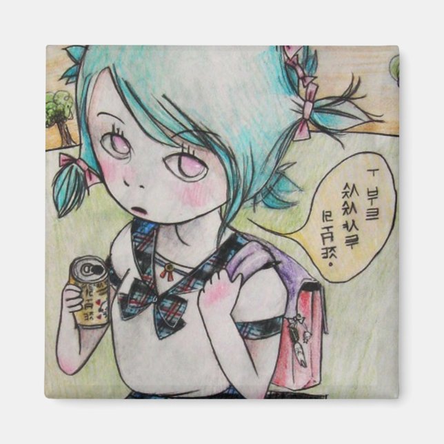 Jag gillar Sasayaki Drinku Magnet (Framsidan)