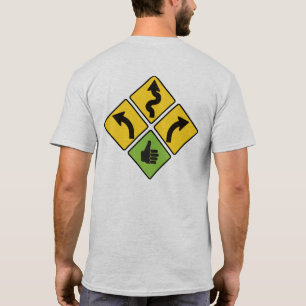 Jag gillar skjortan för kurvorvägmärkemotorcyke tee