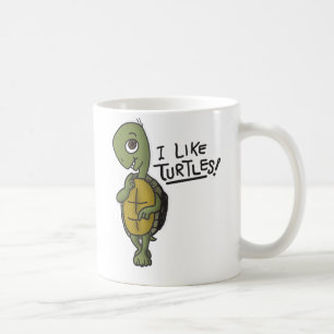 Jag gillar sköldpaddamuggen kaffemugg