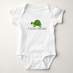 Jag gillar sköldpaddor görar grön gulligt tee shirt