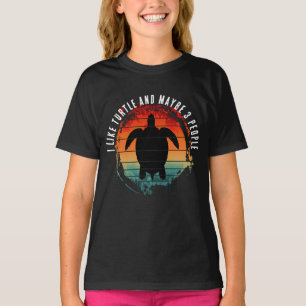 JAG GILLAR SKÖLDPADDOR OCH KANSKE 3 PERSONER T SHIRT