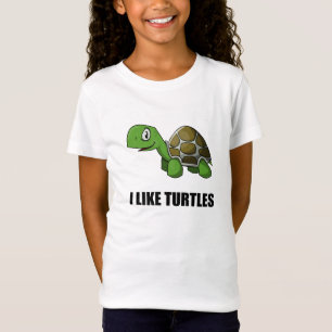 Jag gillar sköldpaddor t shirt