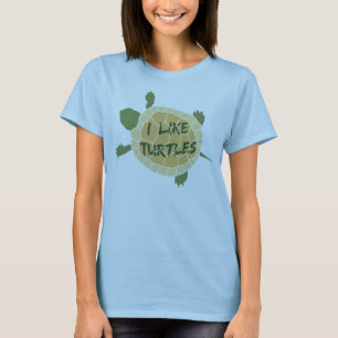 Jag gillar sköldpaddor tee shirt