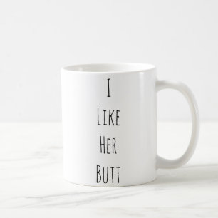 Jag gillar som henne, övar den roliga ändan satt kaffemugg