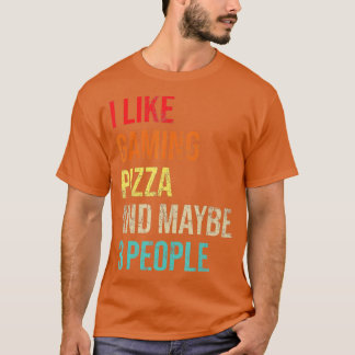 Jag gillar spel Pizza, kanske 3 personer T Shirt