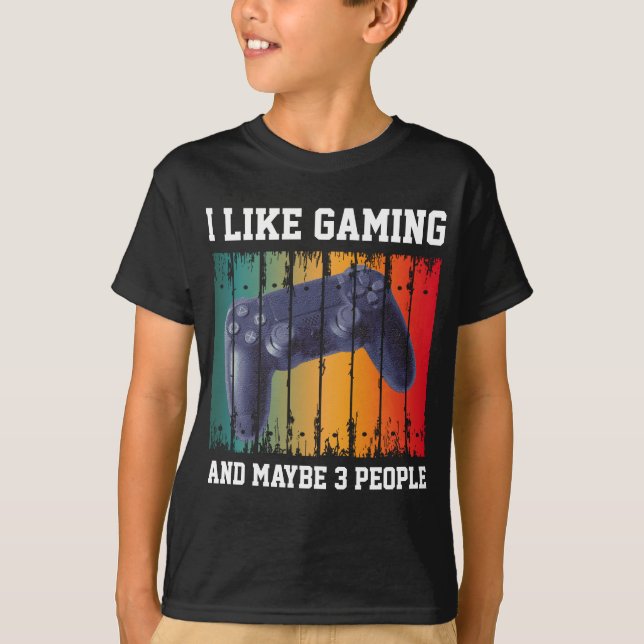 JAG GILLAR SPELANDE OCH KANSKE 3 PERSONER T SHIRT (Framsida)