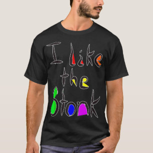 Jag gillar Stonk Lagrar GME AMC DOGE HGBT-Flagga H T Shirt