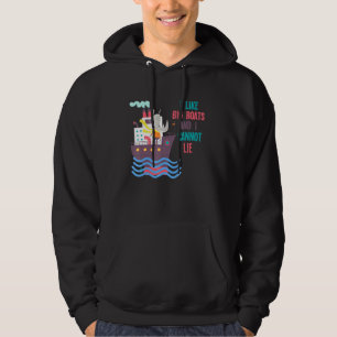 Jag gillar stora båtar och kan inte Ljuga Hoodie