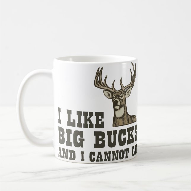Jag gillar stora bockar, och jag kan inte ljuga kaffemugg (Vänster)