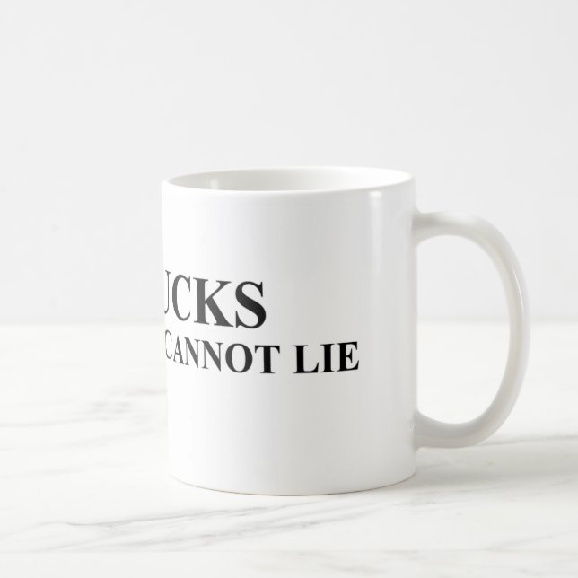 Jag gillar stora bockar, och jag kan inte ljuga kaffemugg (Höger)