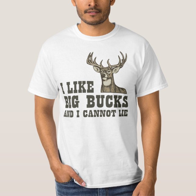Jag gillar stora bockar, och jag kan inte ljuga t-shirt (Framsida)