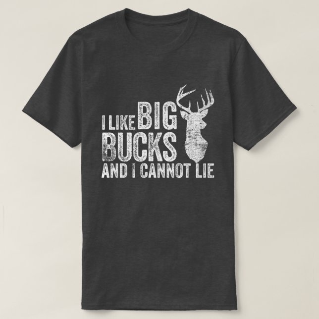 Jag gillar stora bockar som jagar utslagsplatsen tee shirt (Design framsida)