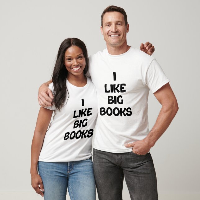 Jag gillar stora böcker t shirt (Unisex)