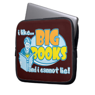 Jag gillar stora bokar laptop sleeve