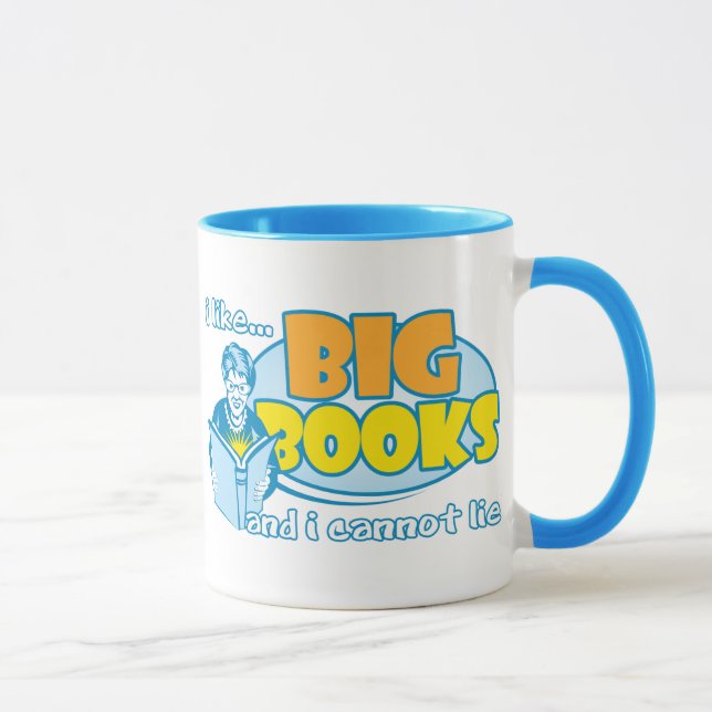 Jag gillar stora bokar mugg (Höger)