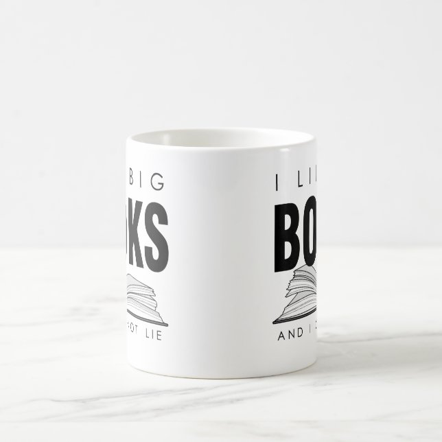 Jag gillar stora BOKAR (och mig inte kan ljuga), Kaffemugg (Center)