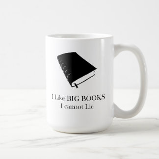Jag gillar stora bokar som jag inte kan ljuga kaffemugg